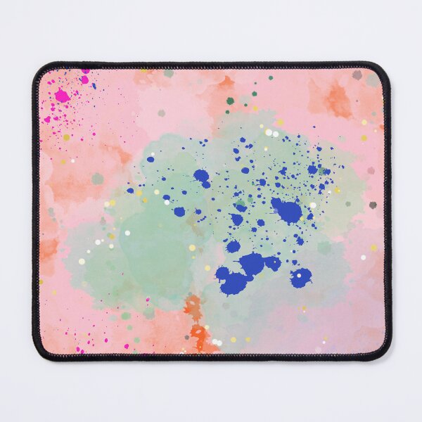 Item preview, Abstract paint splash pattern, pastel colors designed and sold by patterncrow.