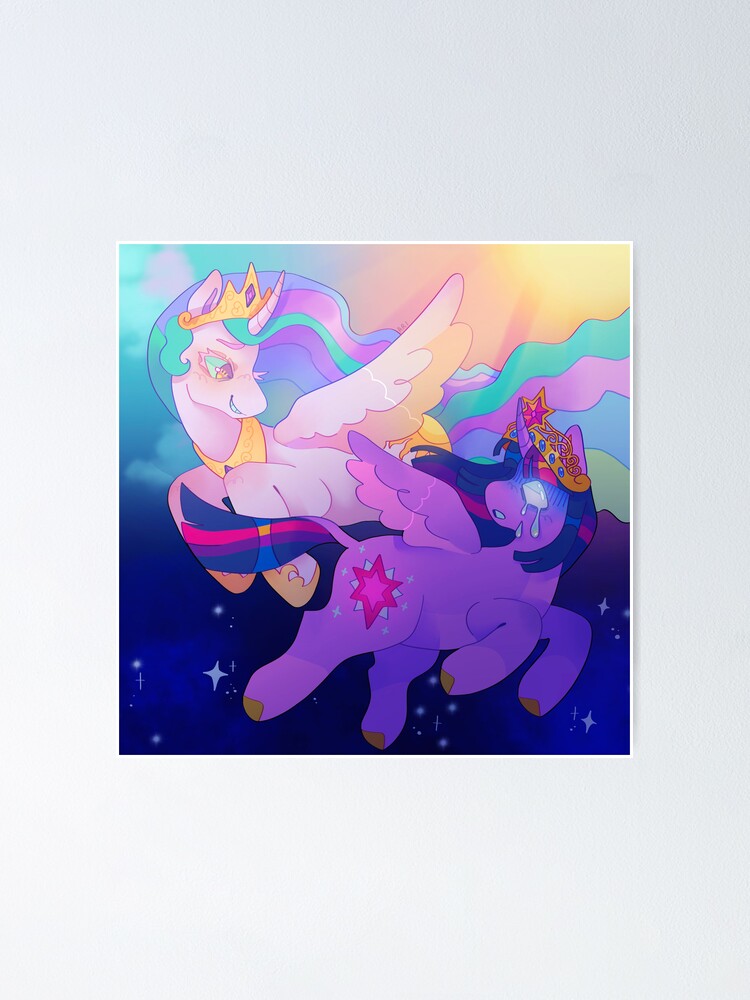 Twilight Vs Celestia Poster For Sale By Em0ti0nal Mess Redbubble