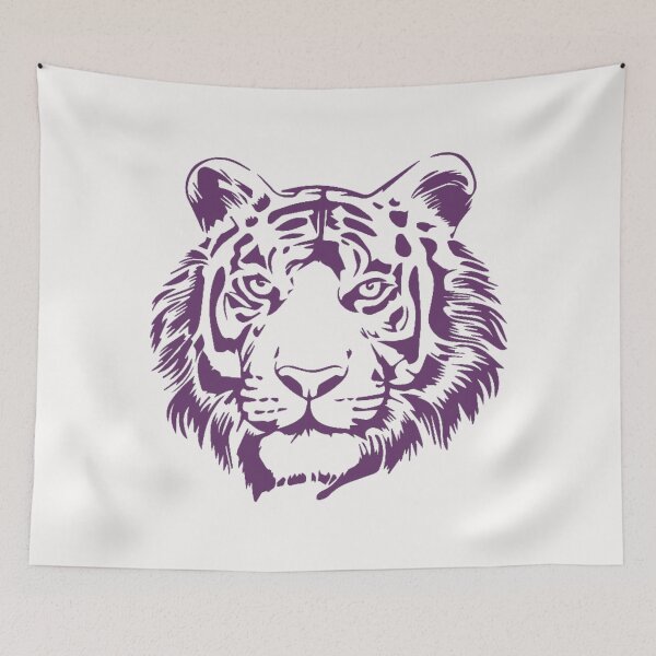 Item preview, Purple Tiger Face designed and sold by HappyLifeCreate.