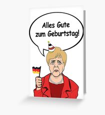 Alles Gute zum Geburtstag von Angela Merkel Grußkarte