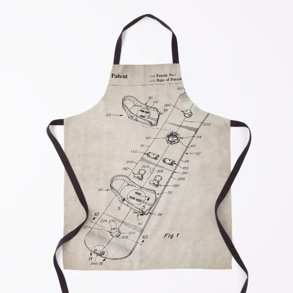 Item preview, Snowboard Patent - Snowboarding Art - Antique designed and sold by patentpress.