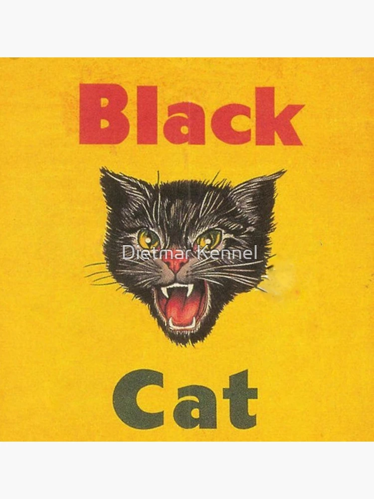 Little Black Cat Stamp Poster for Sale by plernz