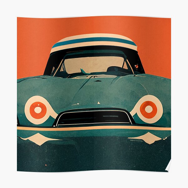 "Retro Car art" Poster for Sale by AIARTWORKSs Redbubble