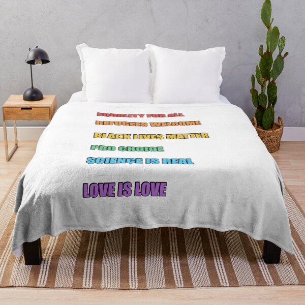Item preview, HUMAN RIGHTS MANIFESTO Rainbow text  - stay woke - pride flag science is real designed and sold by Inspirationmotivation.