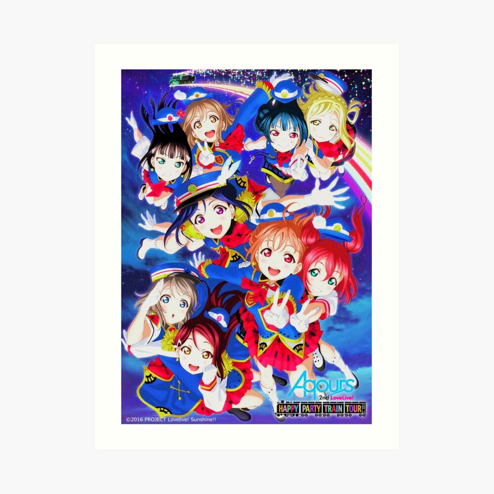 ラブカ　Aqours LLE ラブライブ　happy party train aps,840x830,small,transparent-