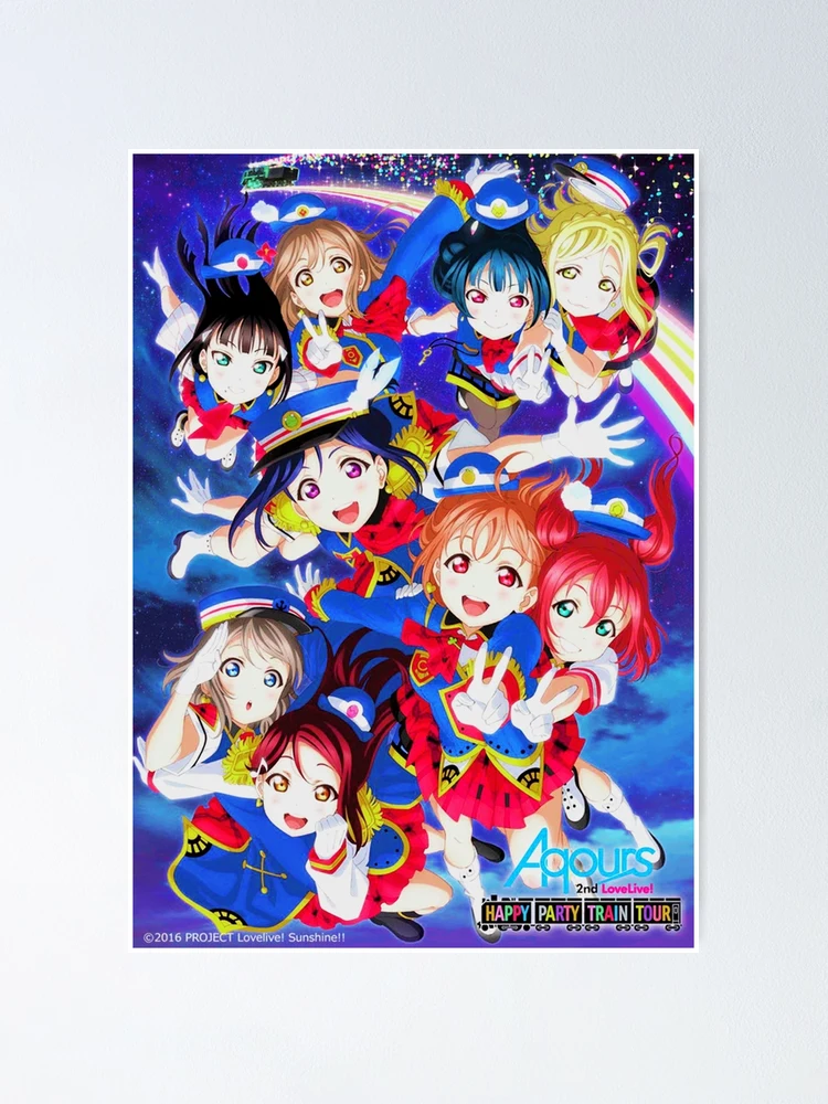 ラブカ　Aqours LLE ラブライブ　happy party train fposter,small,wall_texture,