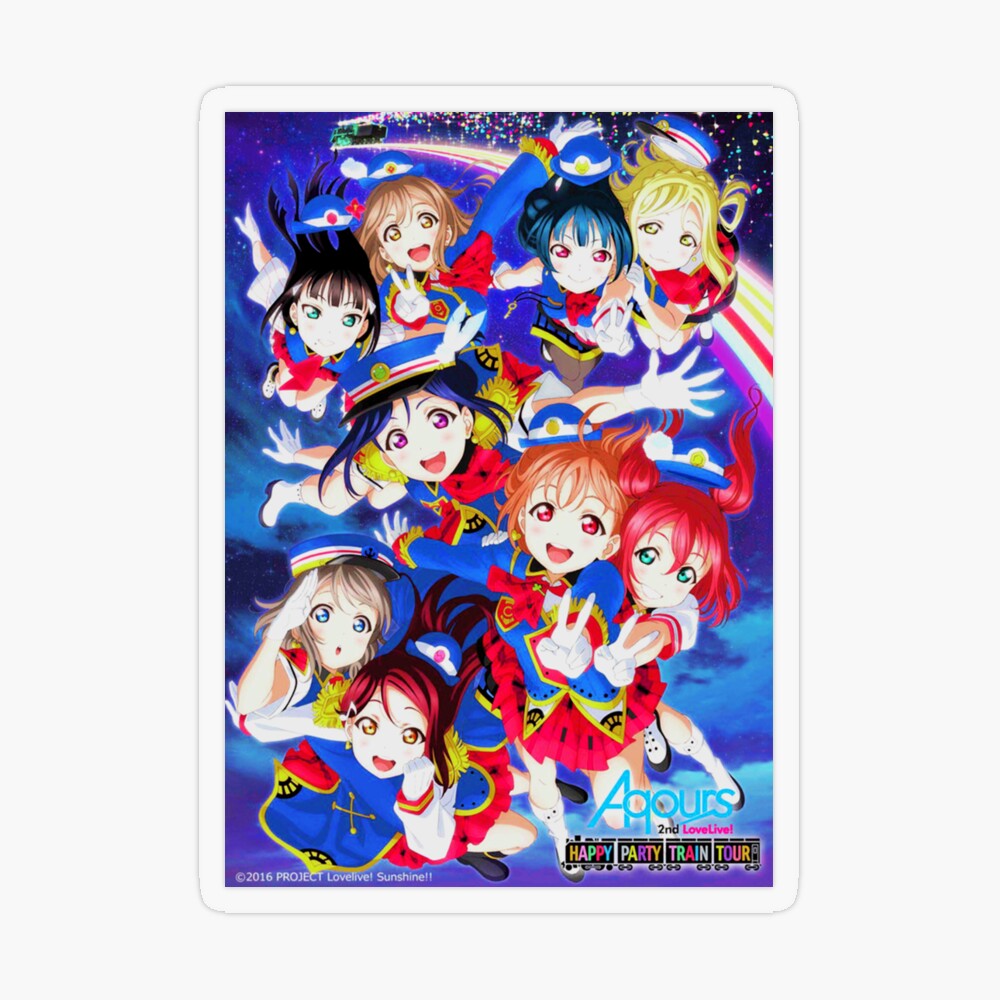 ラブカ　Aqours LLE ラブライブ　happy party train Aqours - HAPPY PARTY TRAIN (Color Coded, Kanji, Romaji, Eng