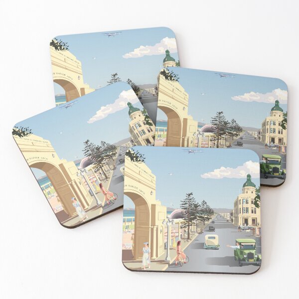 Item preview, Marine Parade, Napier, New Zealand, 1938 designed and sold by contourcreative.
