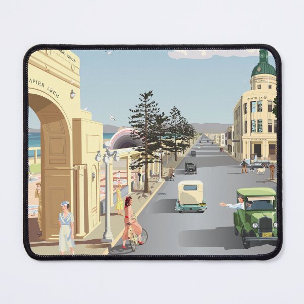 Item preview, Marine Parade, Napier, New Zealand, 1938 designed and sold by contourcreative.