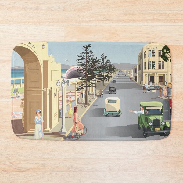 Item preview, Marine Parade, Napier, New Zealand, 1938 designed and sold by contourcreative.