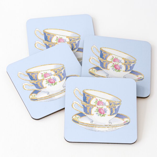 Item preview, Stacked Teacups designed and sold by KimberlyShawArt.