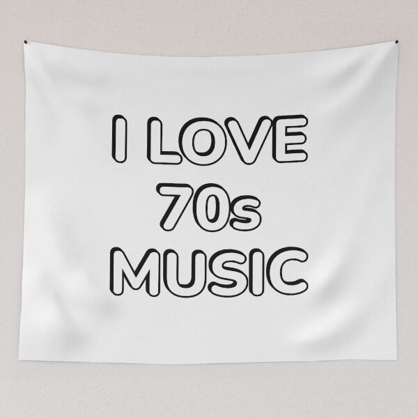 Item preview, I love 70s music - retro nostalgia for seventies music fans designed and sold by Inspirationmotivation.