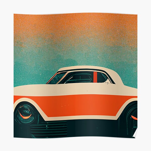 "Retro car art" Poster for Sale by AIARTWORKSs Redbubble
