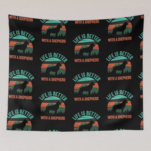 Item preview, Life Is Better With A German Shepherd Vintage Dog Gift  designed and sold by Guarddogdrive.