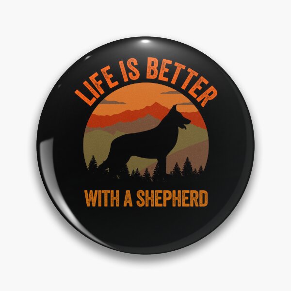 Item preview, Life Is Better With A German Shepherd Vintage Country Dog Gift  designed and sold by Guarddogdrive.
