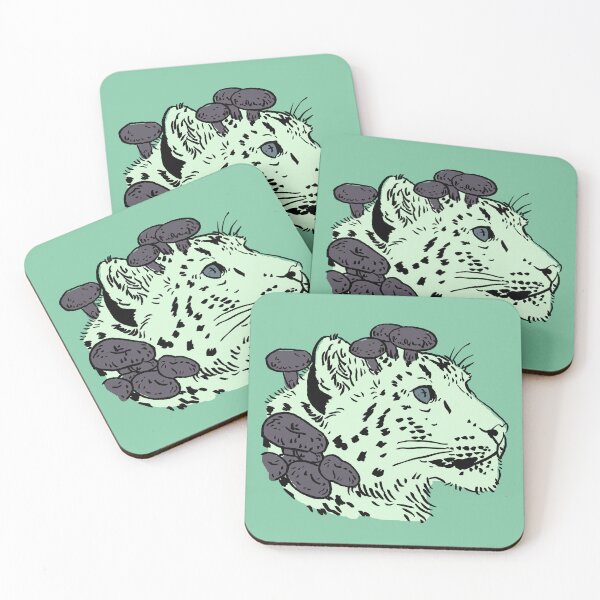 Item preview, Shiitake Snow Leopard designed and sold by HiddenStash.