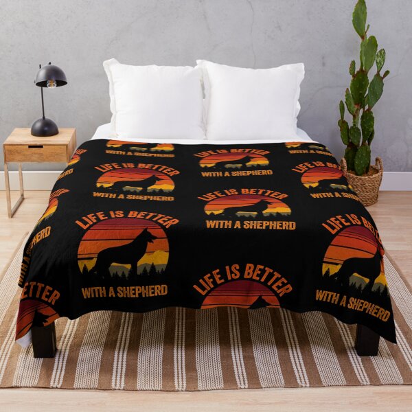 Item preview, Life Is Better With A German Shepherd Vintage Country Dog Gift designed and sold by Guarddogdrive.