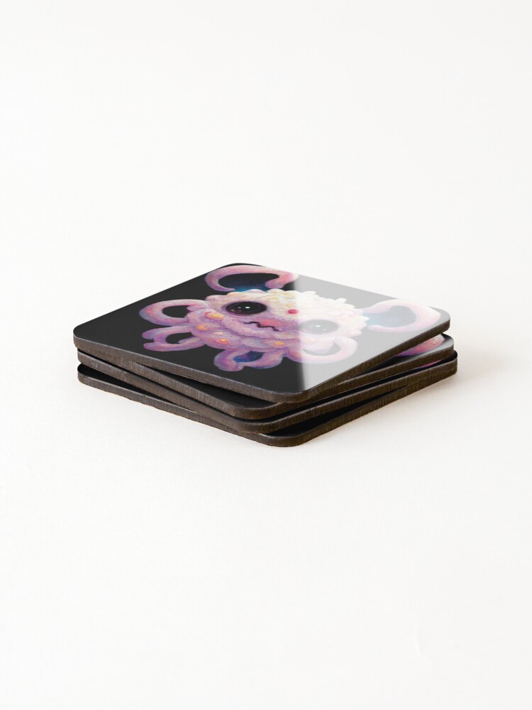 Thumbnail 4 of 5, Coasters (Set of 4), Cute Azathoth designed and sold by selfreference2.