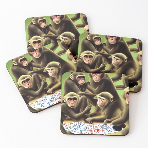 Item preview, Monkeys playing poker designed and sold by RTrivella.