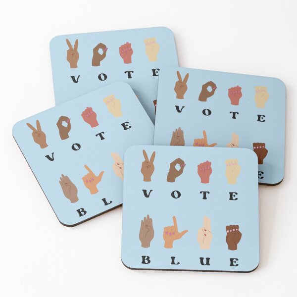 Item preview, ASL Vote Blue  designed and sold by Alexis1896.