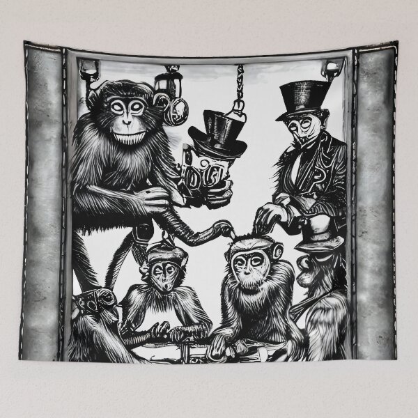Item preview, Monkeys playing poker designed and sold by RTrivella.