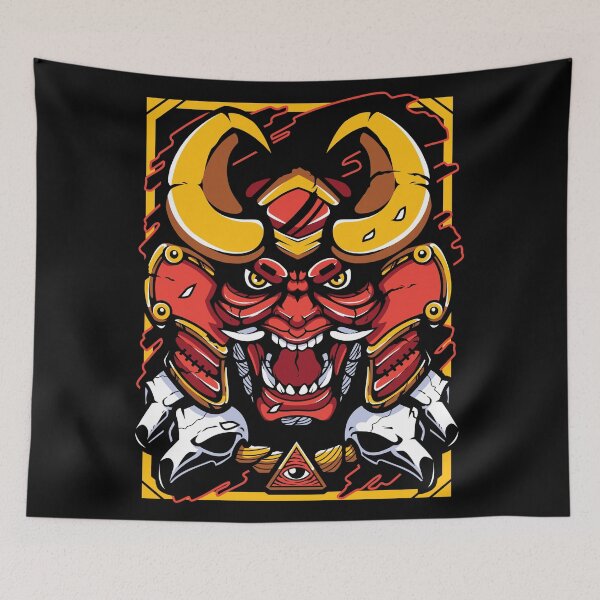 Item preview, Creepy Halloween Bull Mask designed and sold by ArtOfStars.