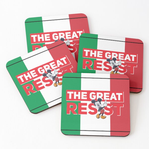 Item preview, THE GREAT RESIST ITALIAN FLAG designed and sold by GraffitiBomberZ.
