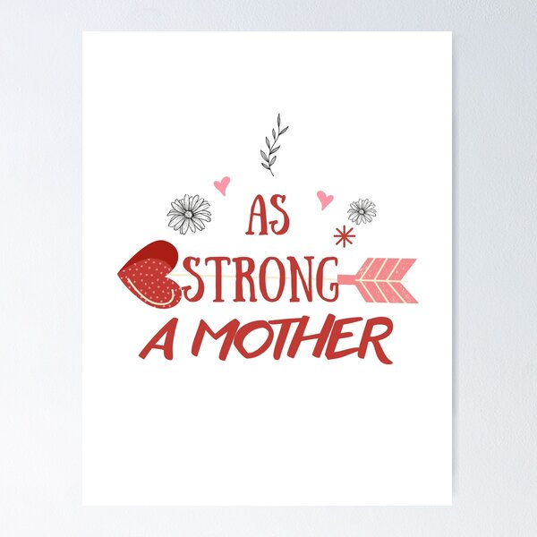Item preview, Strong as a mother girl tshirt, mom tshirt for girl women designed and sold by SLAYM21.