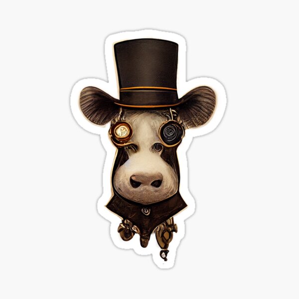 Steampunkow Sticker