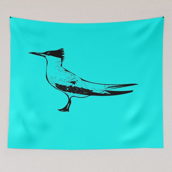 Item preview, A Sandwich Tern Black Design Painting Print designed and sold by designsasstultd.