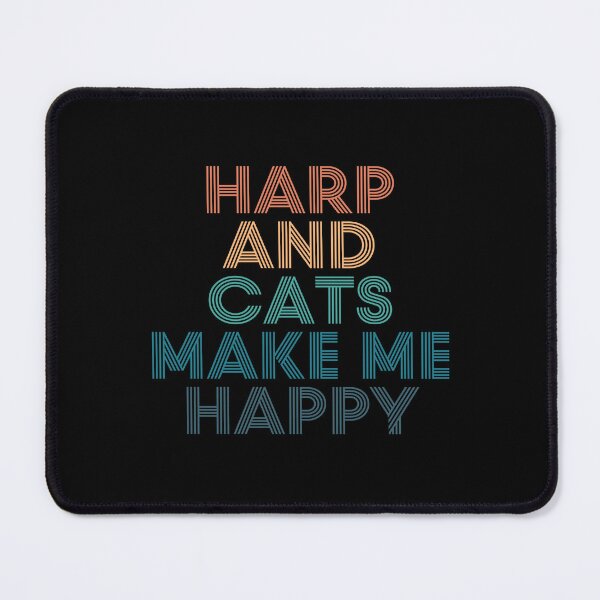 Item preview, Harp And Cats Make Me Happy- Gift for Harp & Cats Fans designed and sold by kindxinn.