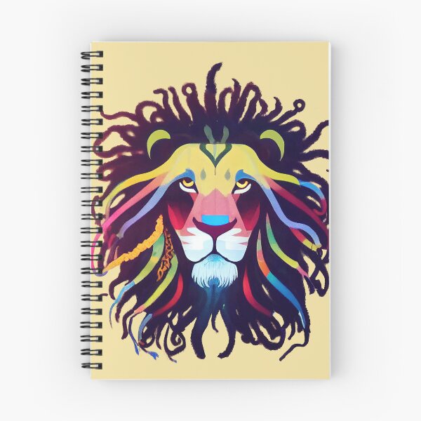 Item preview, Colorful Lion with Dreadlocks designed and sold by ThePurpleMelon.