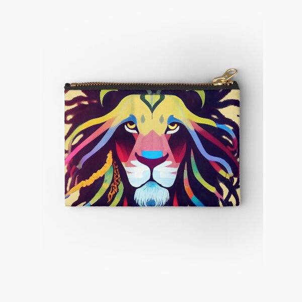 Item preview, Colorful Lion with Dreadlocks designed and sold by ThePurpleMelon.