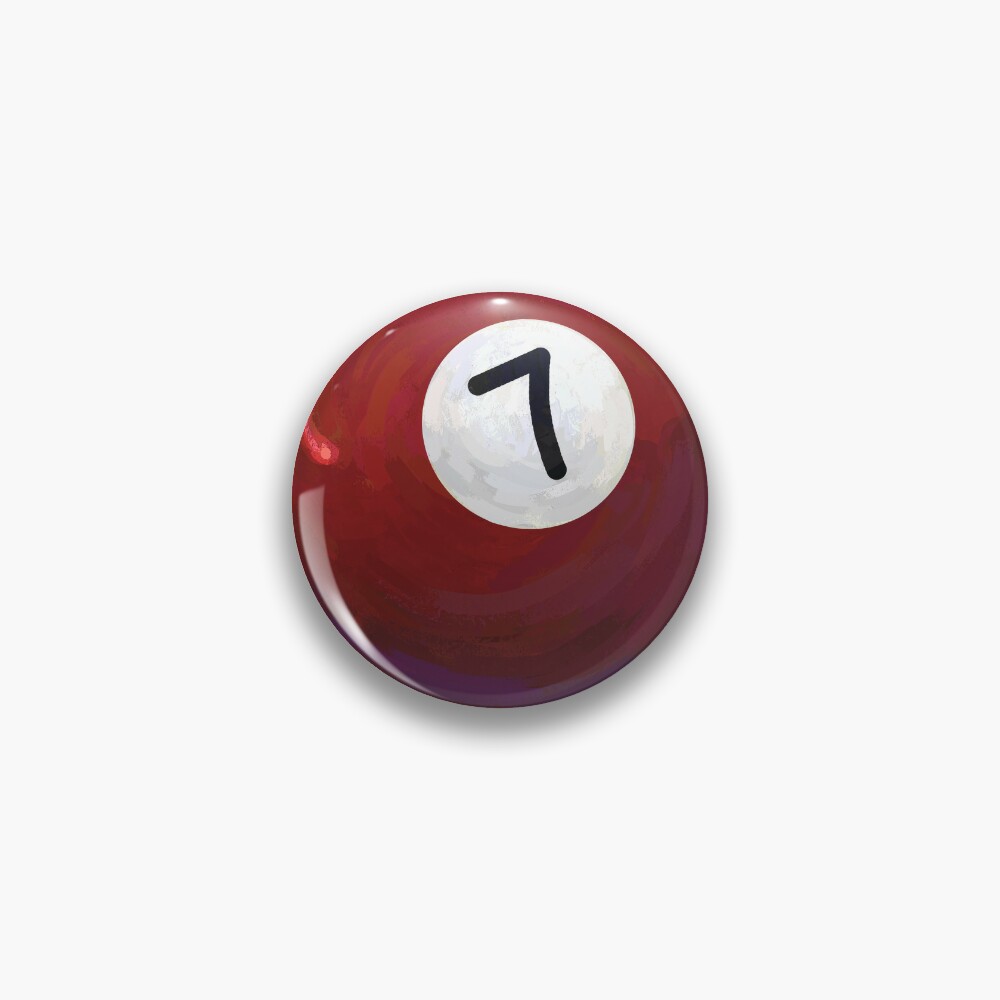 Billiards 7 Ball Billiards Pin | Redbubble