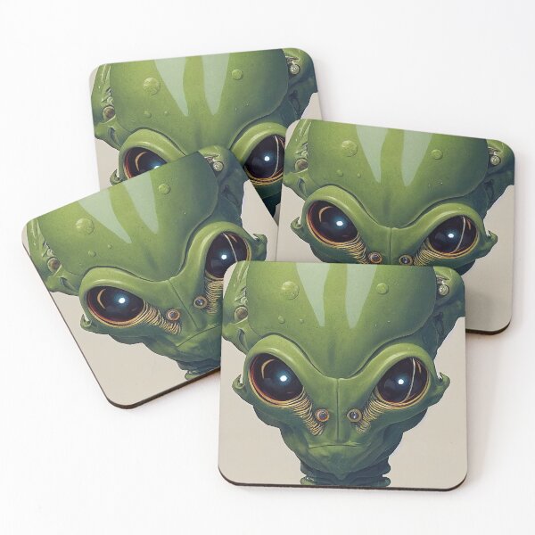 Item preview, Friendly alien space invader designed and sold by mrlongfield.