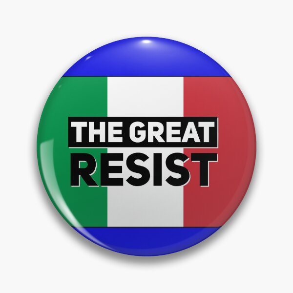 Item preview, THE GREAT RESIST ITALIAN FLAG designed and sold by GraffitiBomberZ.