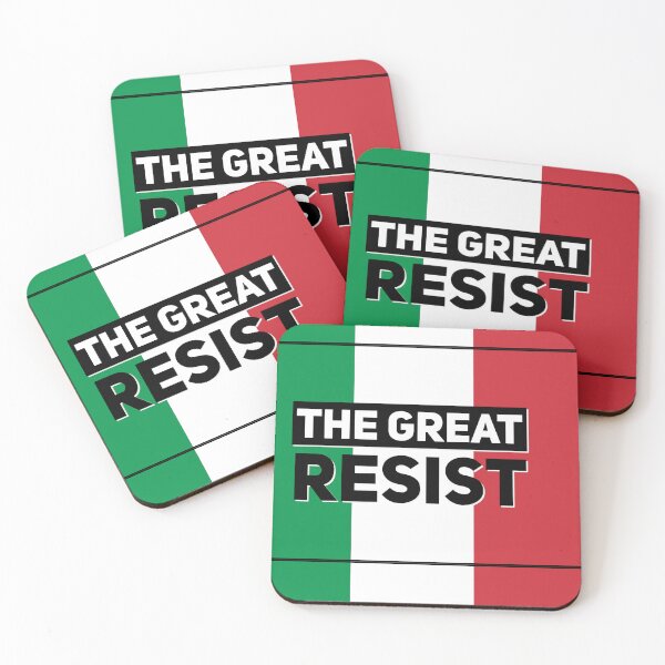 Item preview, THE GREAT RESIST ITALIAN FLAG designed and sold by GraffitiBomberZ.
