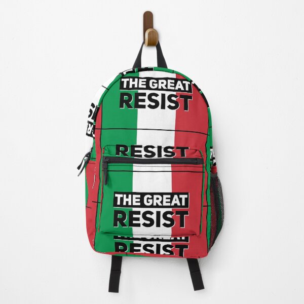 Item preview, THE GREAT RESIST ITALIAN FLAG designed and sold by GraffitiBomberZ.