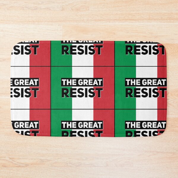 Item preview, THE GREAT RESIST ITALIAN FLAG designed and sold by GraffitiBomberZ.