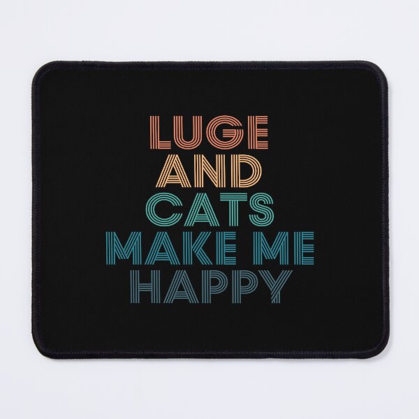 Item preview, Luge And Cats Make Me Happy- Gift for Luge & Cats Fans designed and sold by kindxinn.
