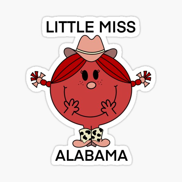 Item preview, "Little Miss Alabama" Sticker designed and sold by sfsart.