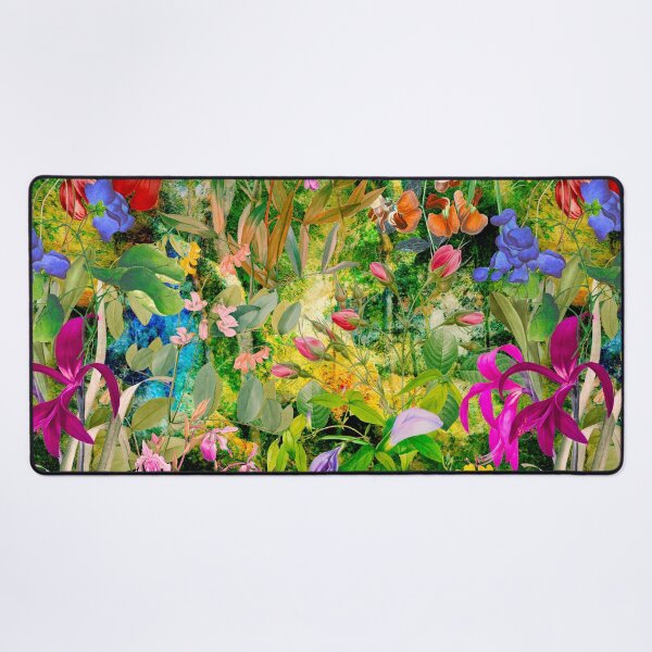 Item preview, Floral blooms and flowers exotic garden, roses and flowers, botanical pattern, flowers illustration, plants pattern, green yellow floral designed and sold by ZeinabTaha.