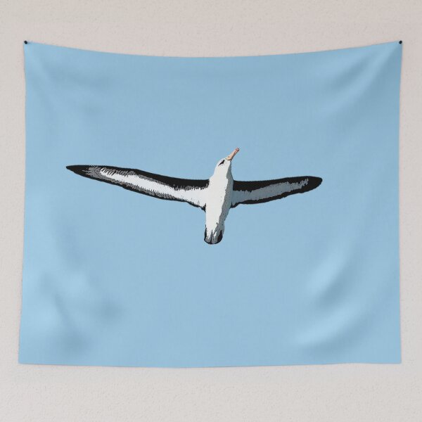 Item preview, A Black Browed Albatross Mollymawk Color Design Painting Print designed and sold by designsasstultd.