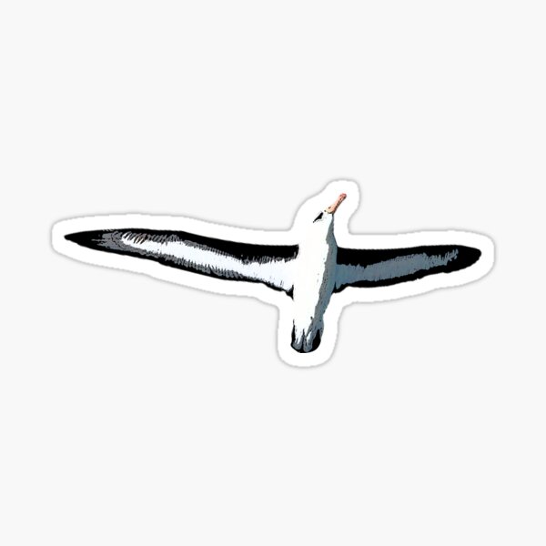 Item preview, A Black Browed Albatross Mollymawk Color Design Painting Print designed and sold by designsasstultd.
