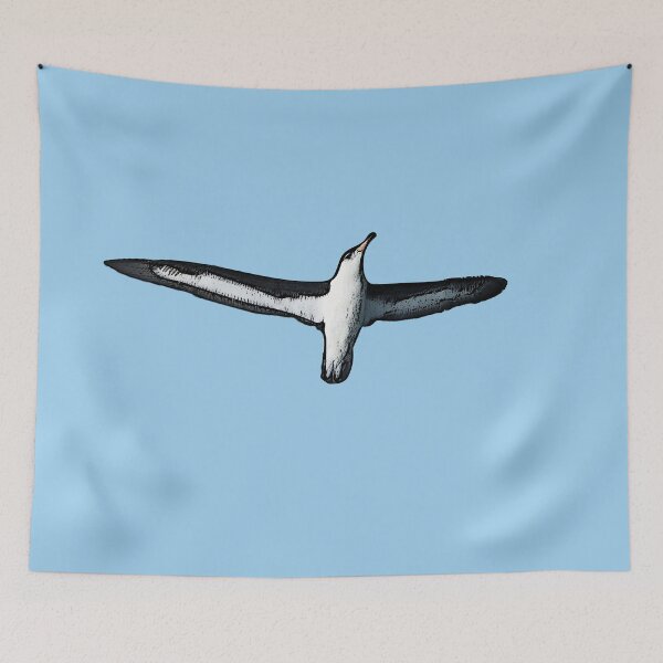 Item preview,  A Black Browed Albatross Mollymawk Black Alternate Design Painting Print designed and sold by designsasstultd.