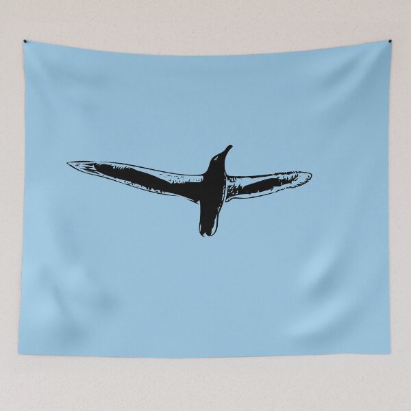 Item preview, A Black Browed Albatross Mollymawk Black Design Painting Print designed and sold by designsasstultd.