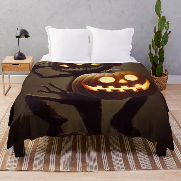 Item preview, Halloween monster with scary pumpkin head designed and sold by ai1art.