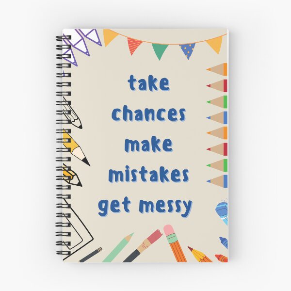 Item preview, Take chances make mistakes get messy motivation quotes designed and sold by CaliforniaDi.
