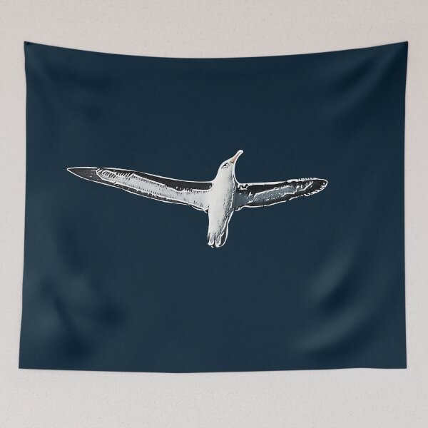 Item preview, A Black Browed Albatross Mollymawk White Alternate Design Painting Print designed and sold by designsasstultd.