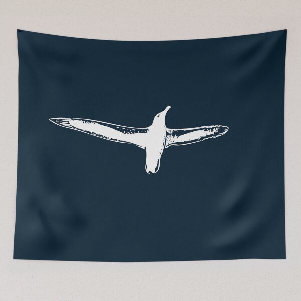 Item preview, A Black Browed Albatross Mollymawk White Alternate Design Painting Print designed and sold by designsasstultd.